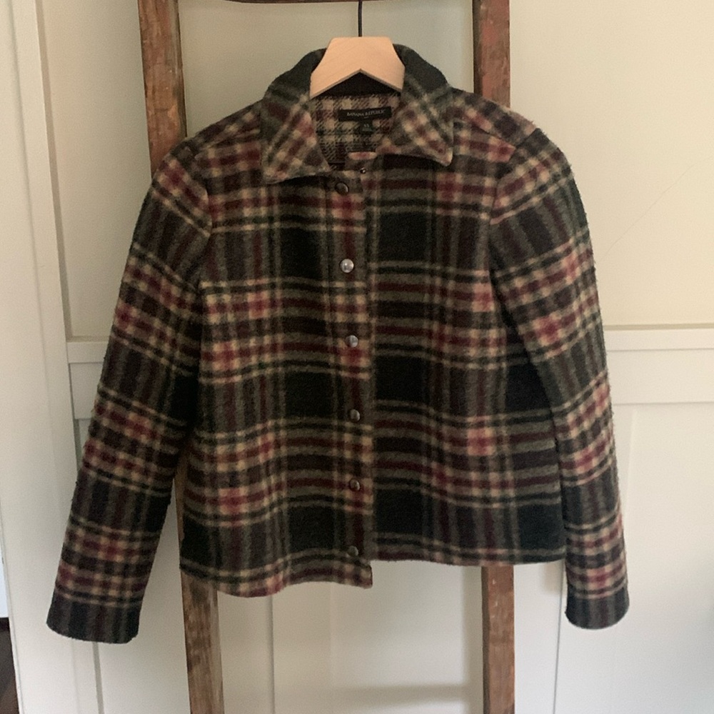 Banana Republic plaid jacket